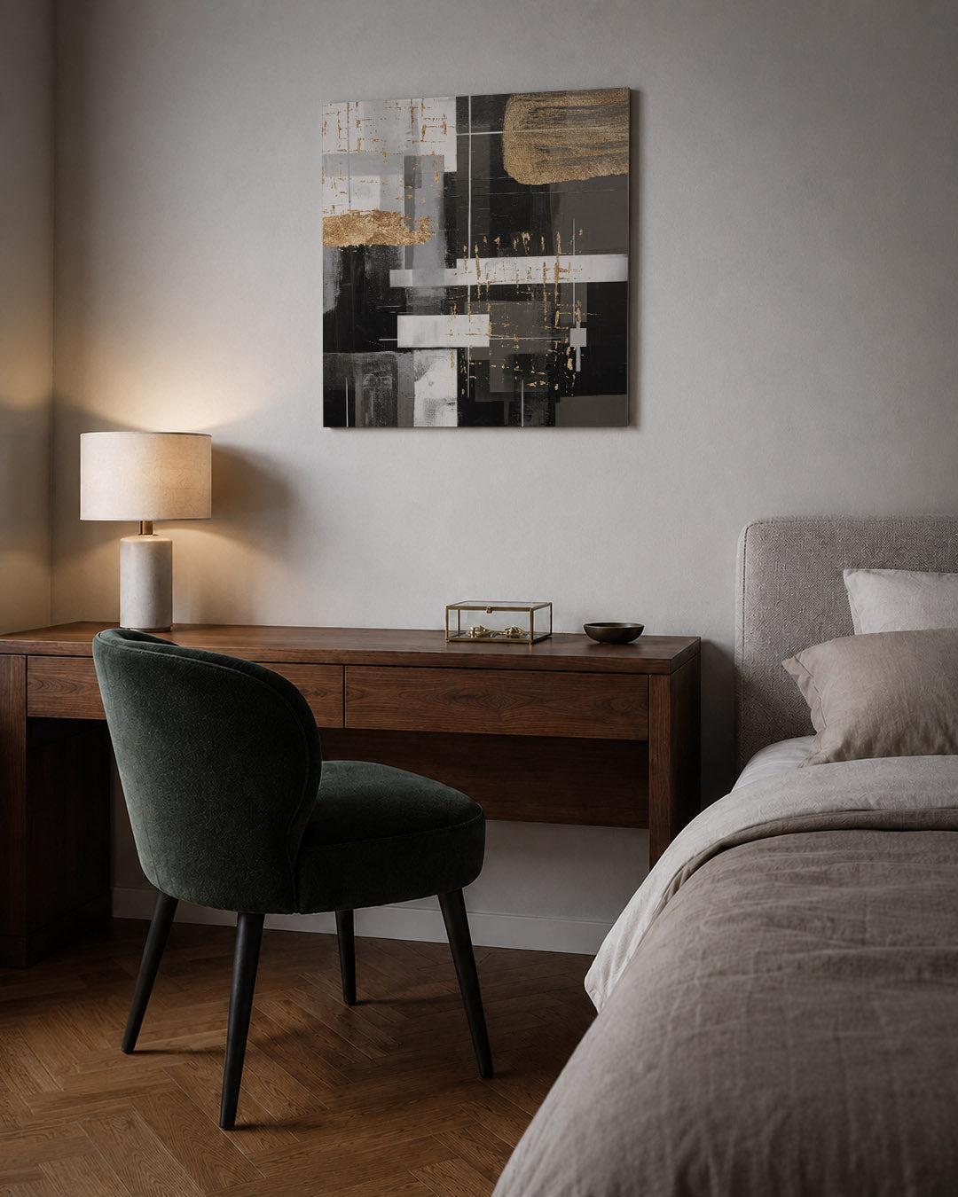 Gelaagde compositie Kunstwerk