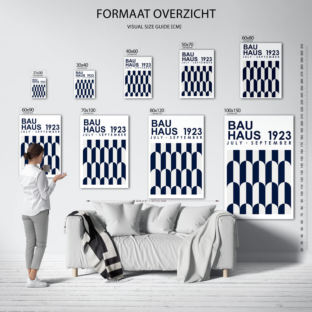 Vormritme en kleur Poster