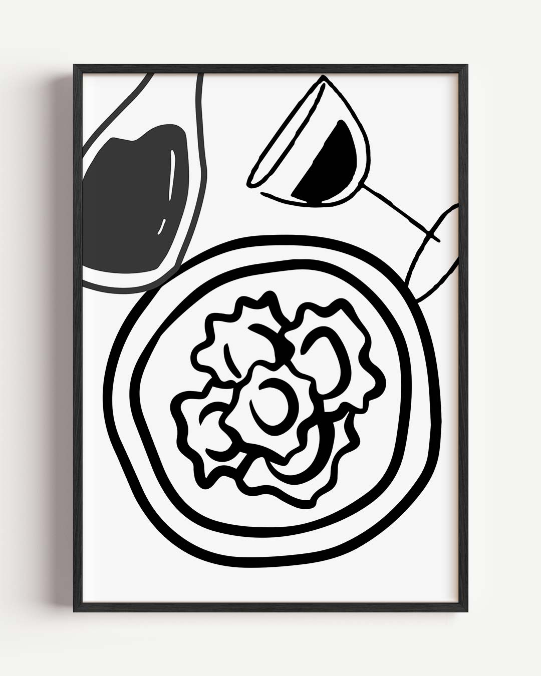 Moderne Culinaire Kunstposter-WallArtistic