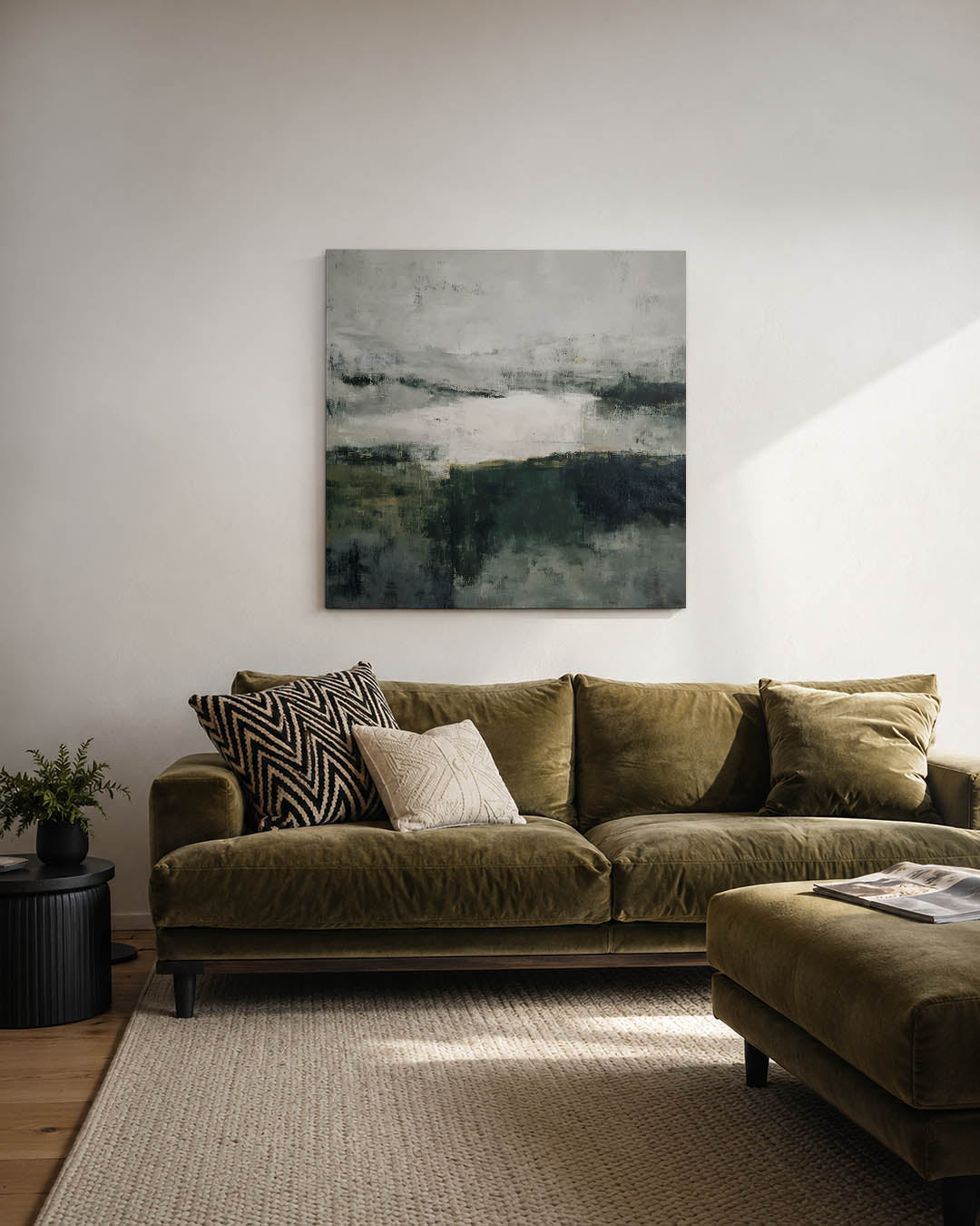 Verstilde landschapstinten Kunstwerk