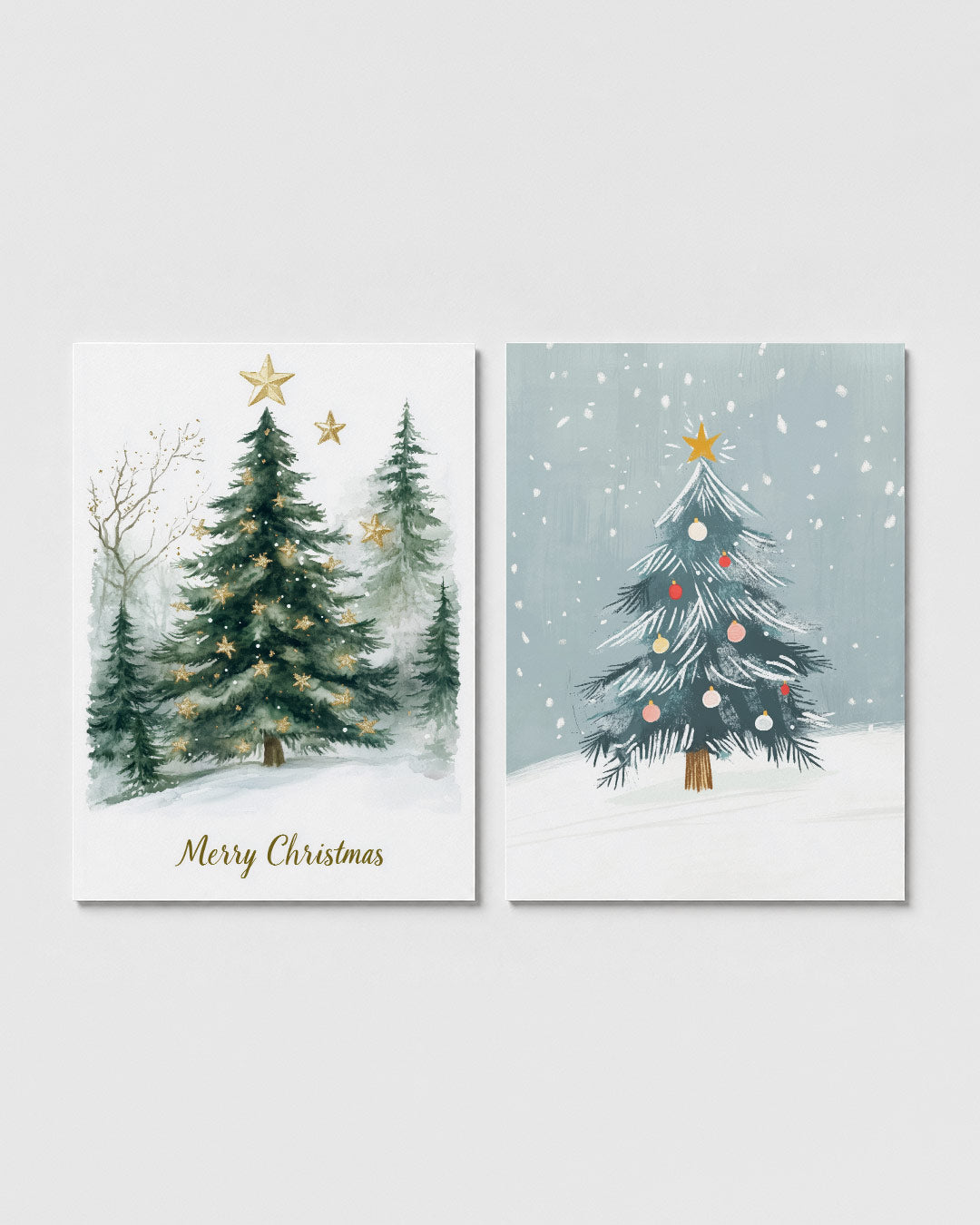 Kerstboom en sterren Posterset