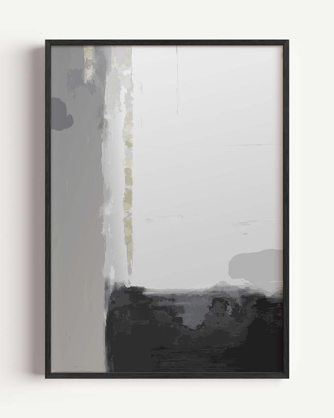 Modern Grijs Abstract Poster-WallArtistic