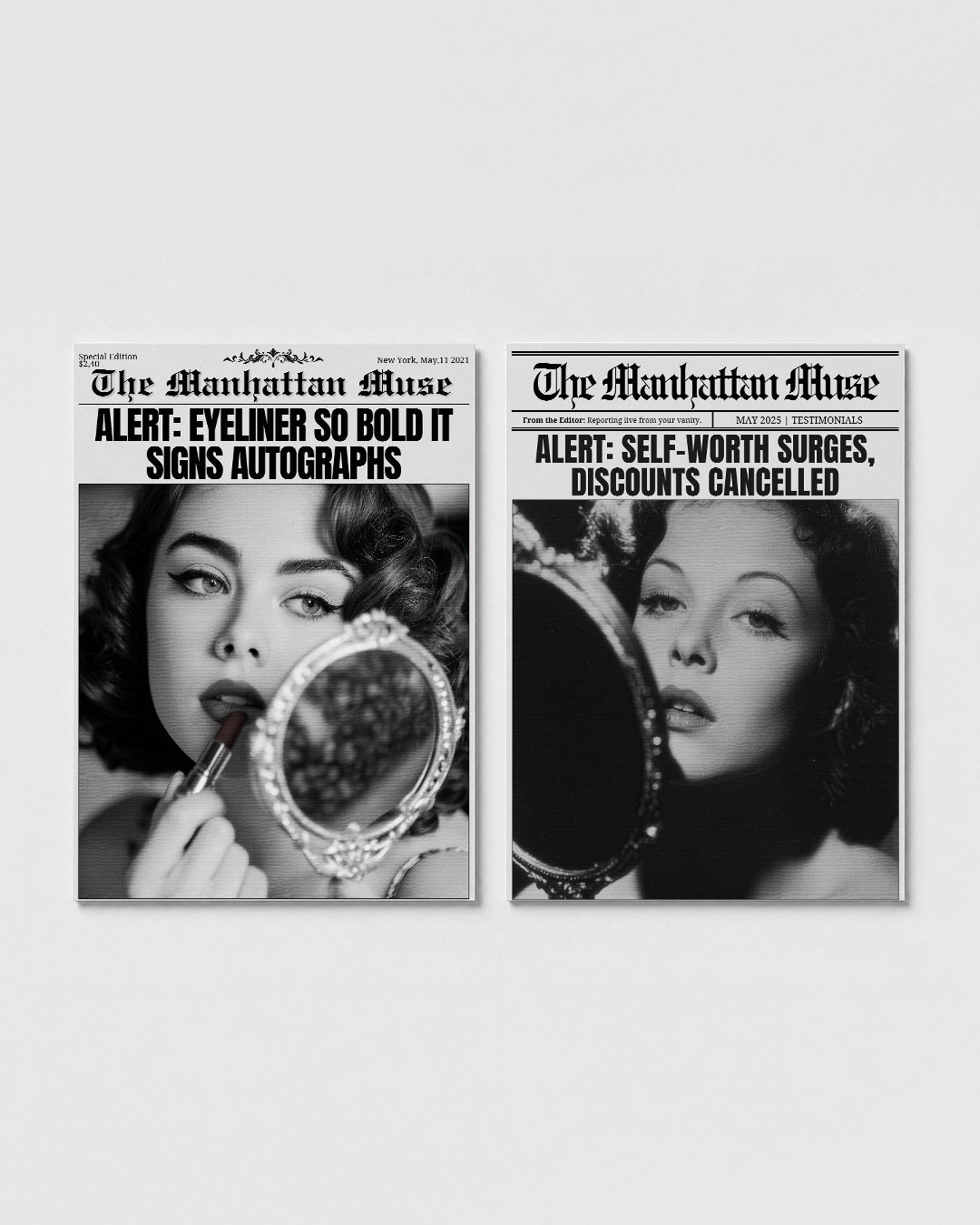 Zwart wit allure Posterset