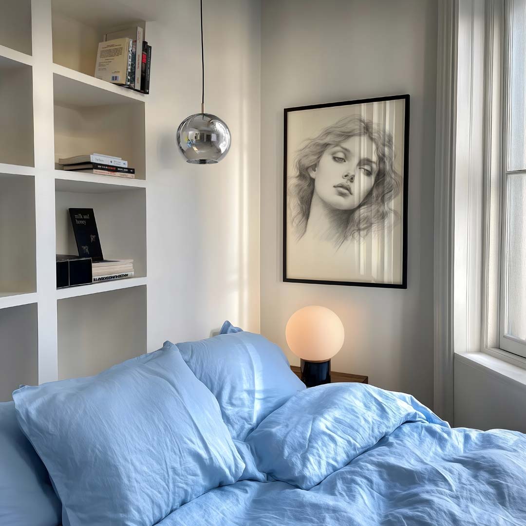 Dromerige Illustratie van een Vrouw Poster-WallArtistic