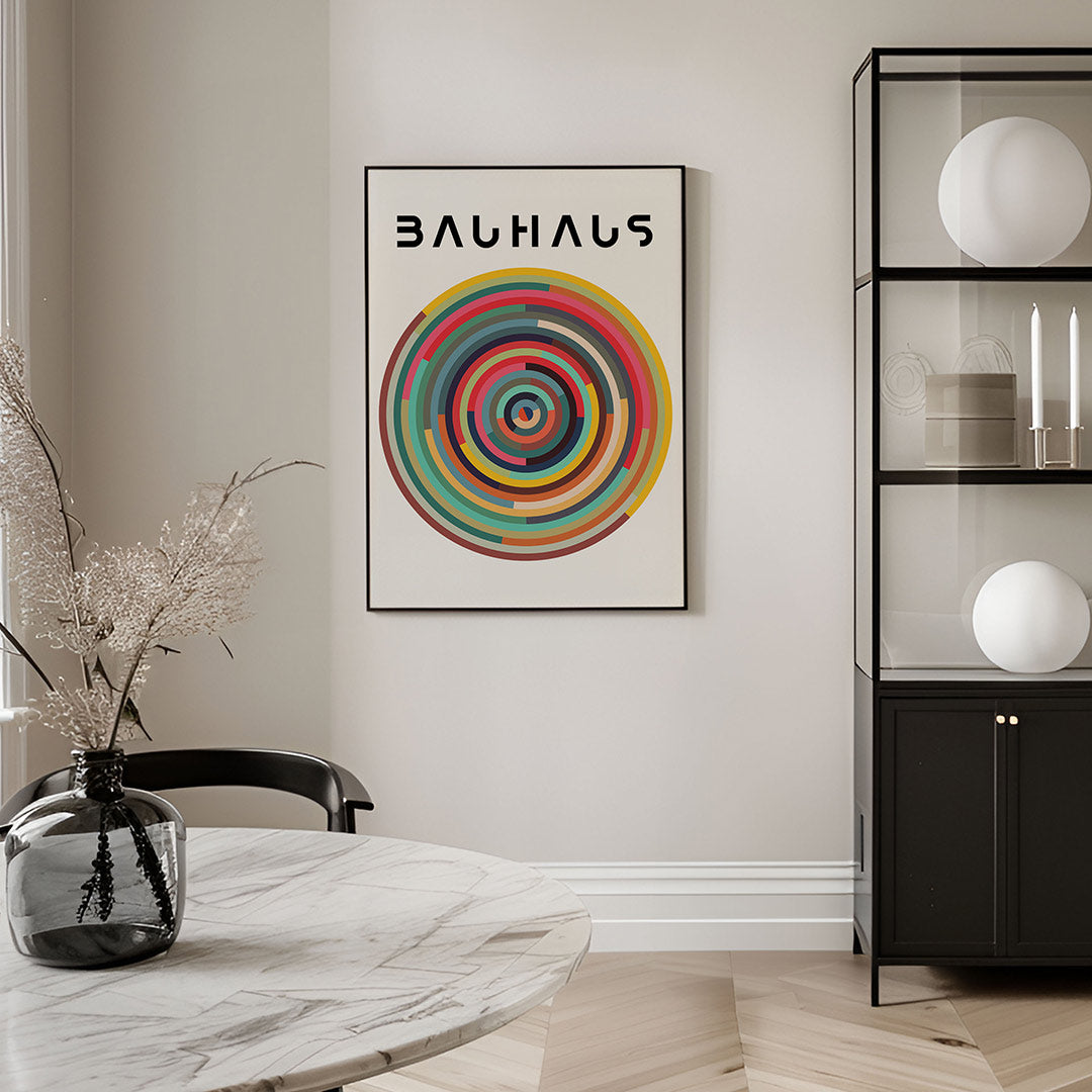 Cirkelvormen en kleur Poster