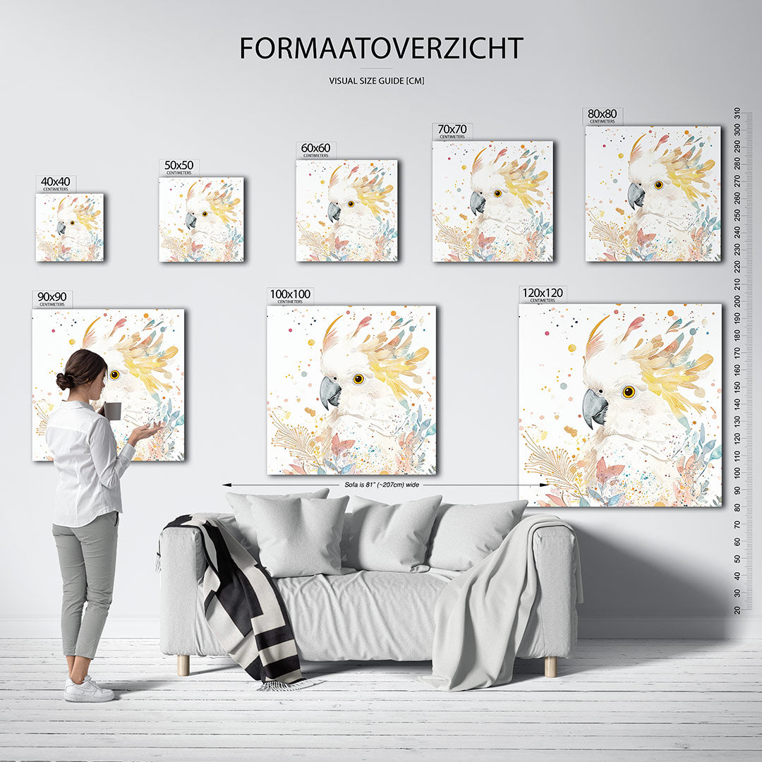 Vrolijke vogel illustratie Kunstwerk