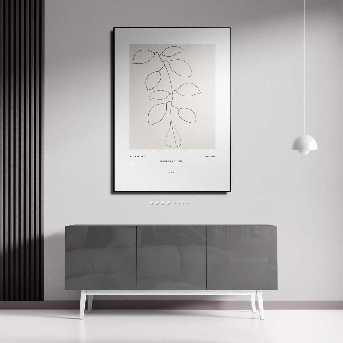 Modern Boho Flora Kunstwerk-canvas-dibond-plexiglas-wanddecoratie-WallArtistic