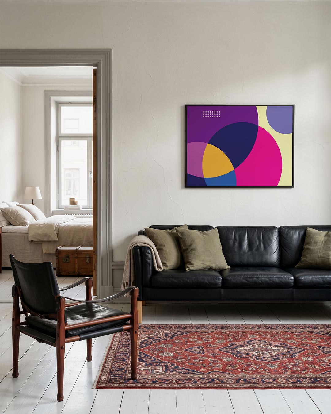 Cirkelvormen en kleur Poster