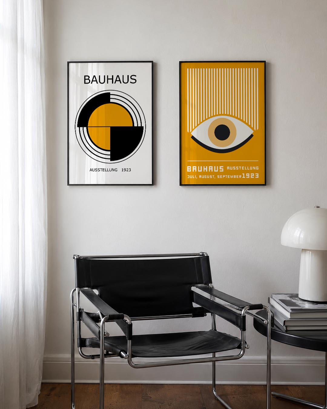 Cirkelstructuur en lijnen Posterset