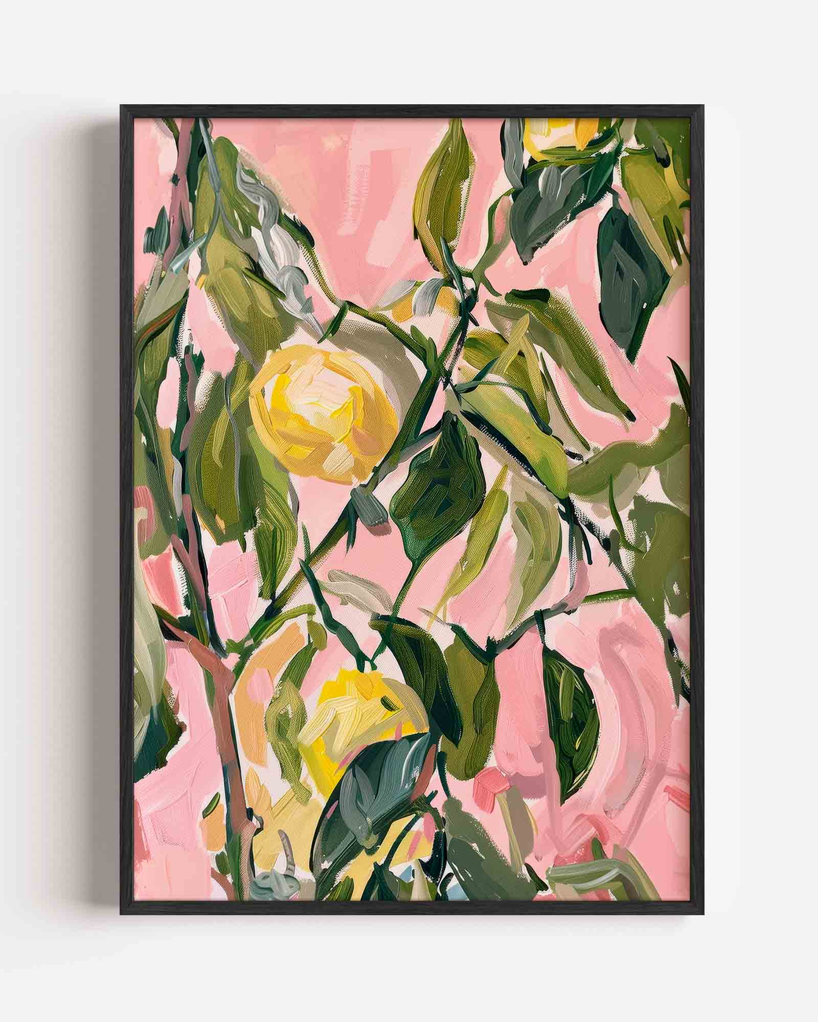 Bloemen en bladeren Poster