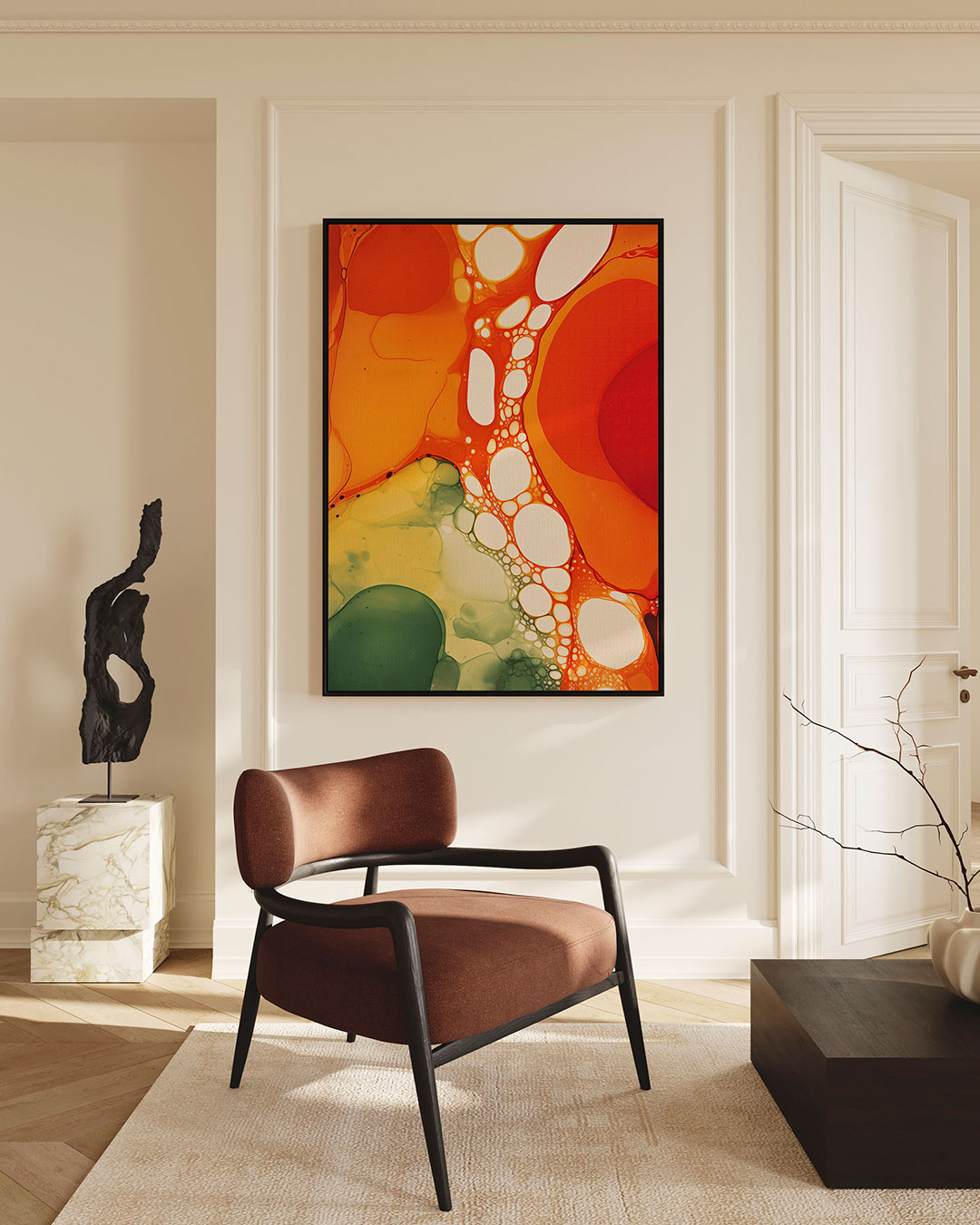 Organische kleurencompositie Kunstwerk