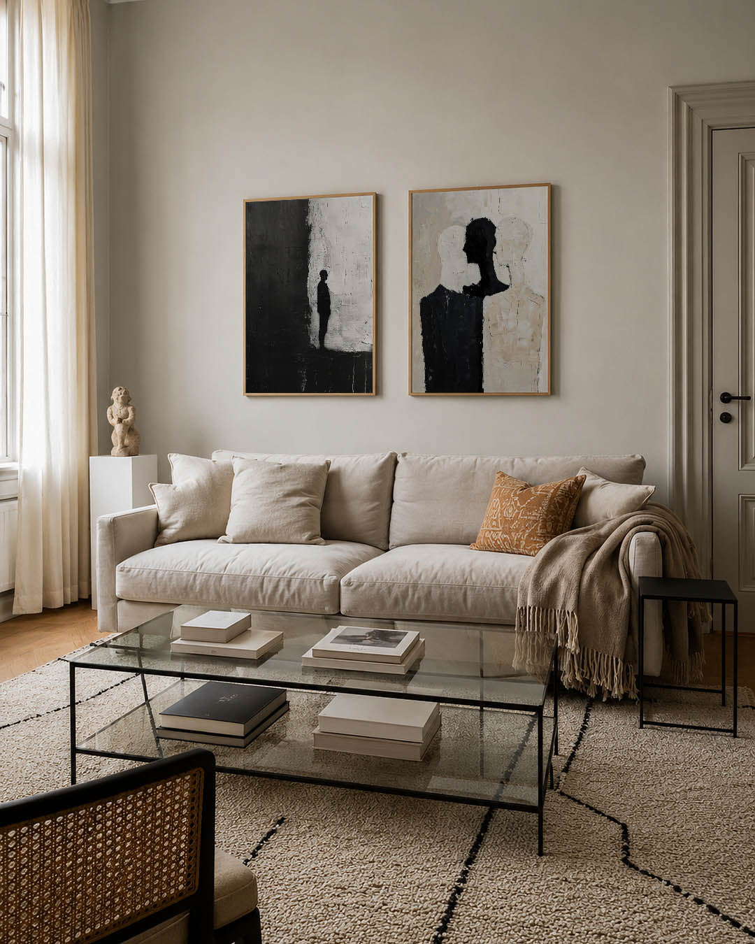 Schaduw en textuur Posterset