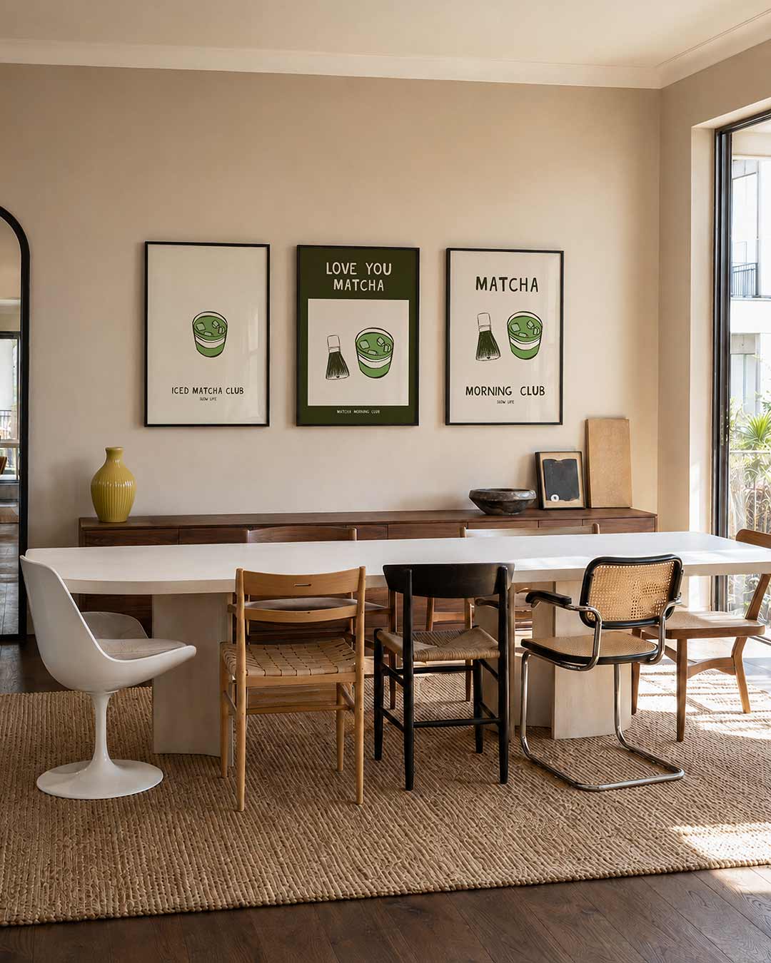 Groene drank illustratie Posterset