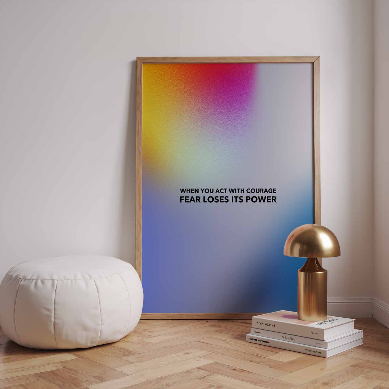 Courage Over Fear Poster-WallArtistic