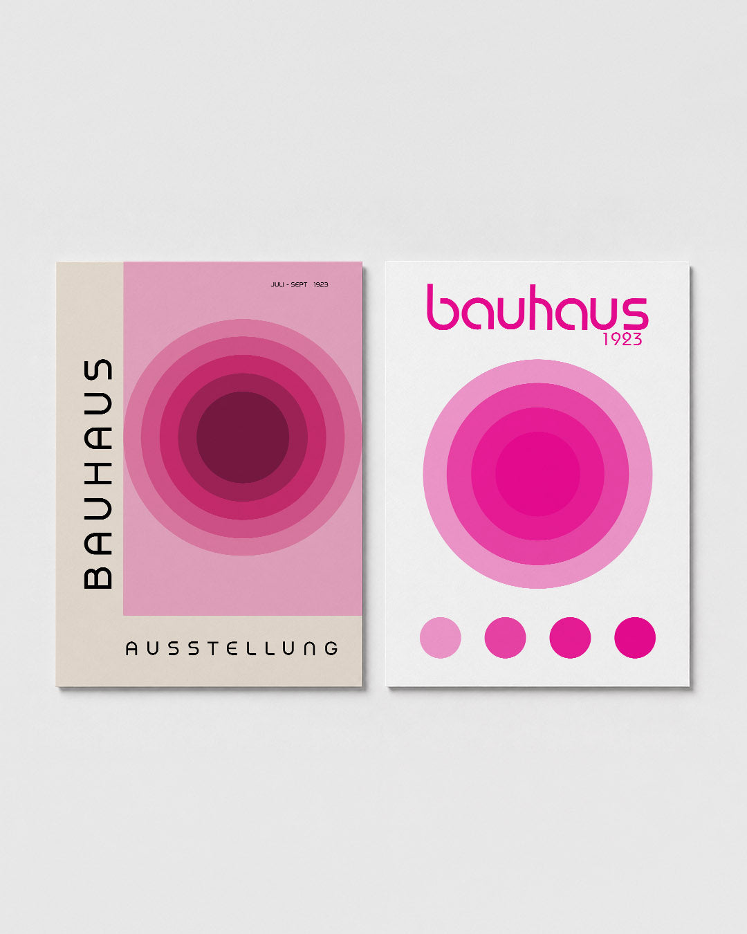 Cirkelvormige kleurovergangen Posterset
