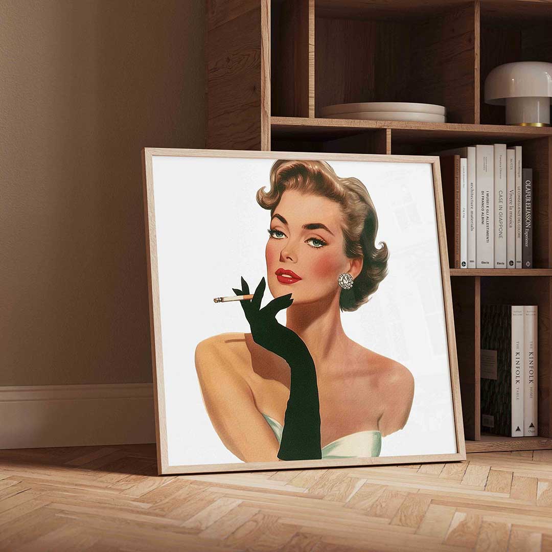 Vrouw met sigaret Poster