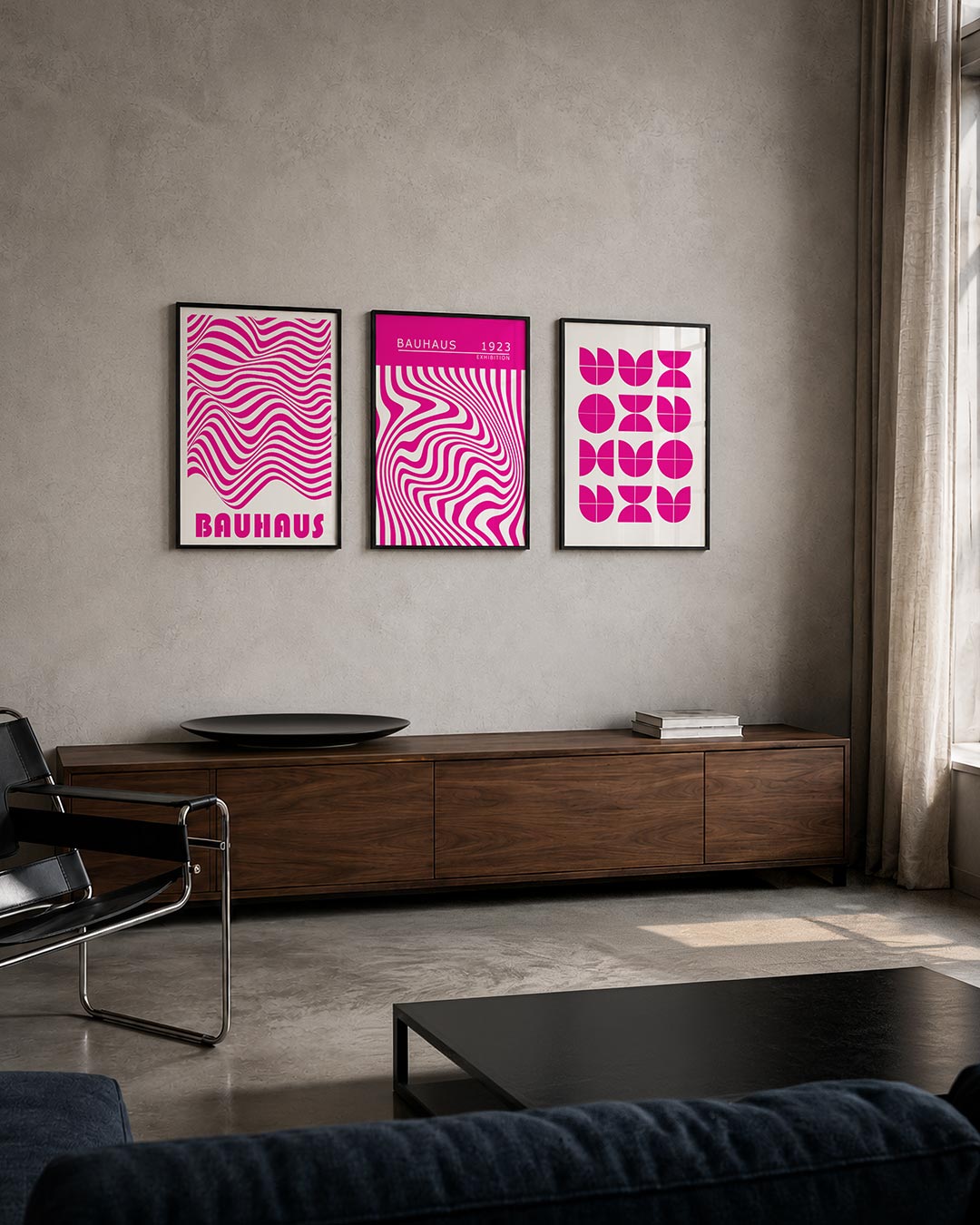 Golvend lijnenspel Posterset