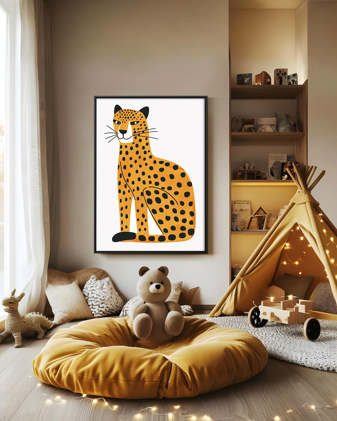 Luipaard illustratie Kunstwerk