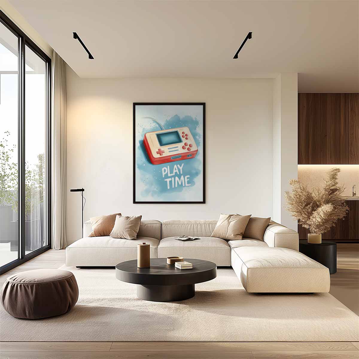 Retro Game Vibes Kunstwerk-canvas-dibond-plexiglas-wanddecoratie-WallArtistic