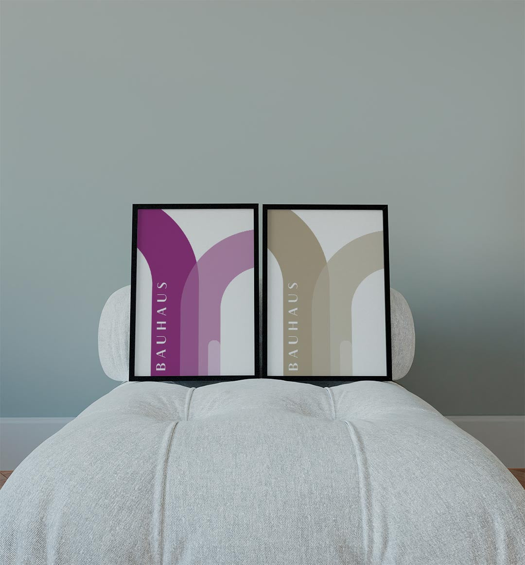 Kleurrijke boogvormen Posterset