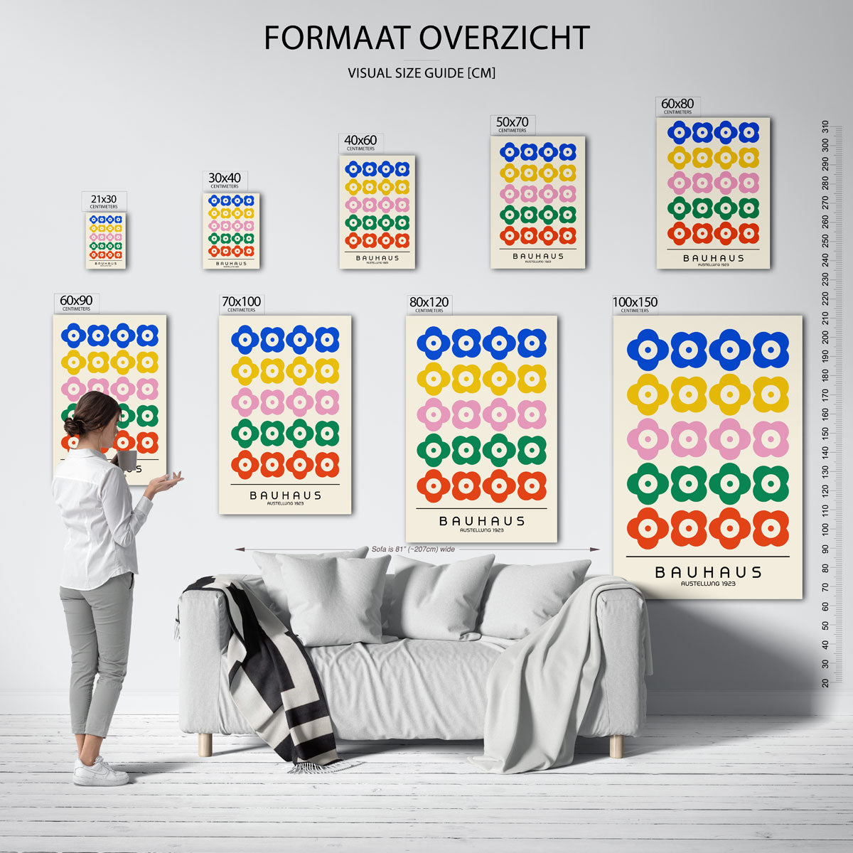 Bloemvormen en ritme Poster