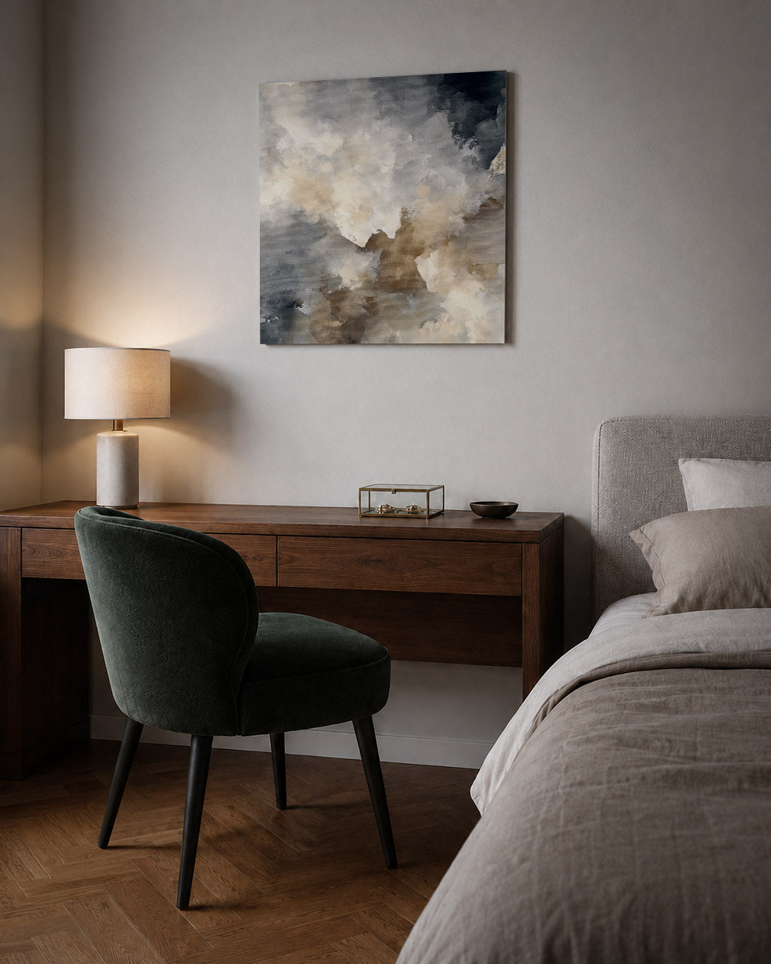 Dromerige kleurencompositie Kunstwerk