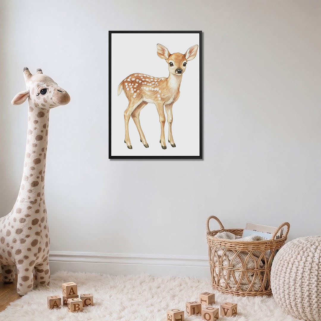 Schattig hertenkalf Kunstwerk