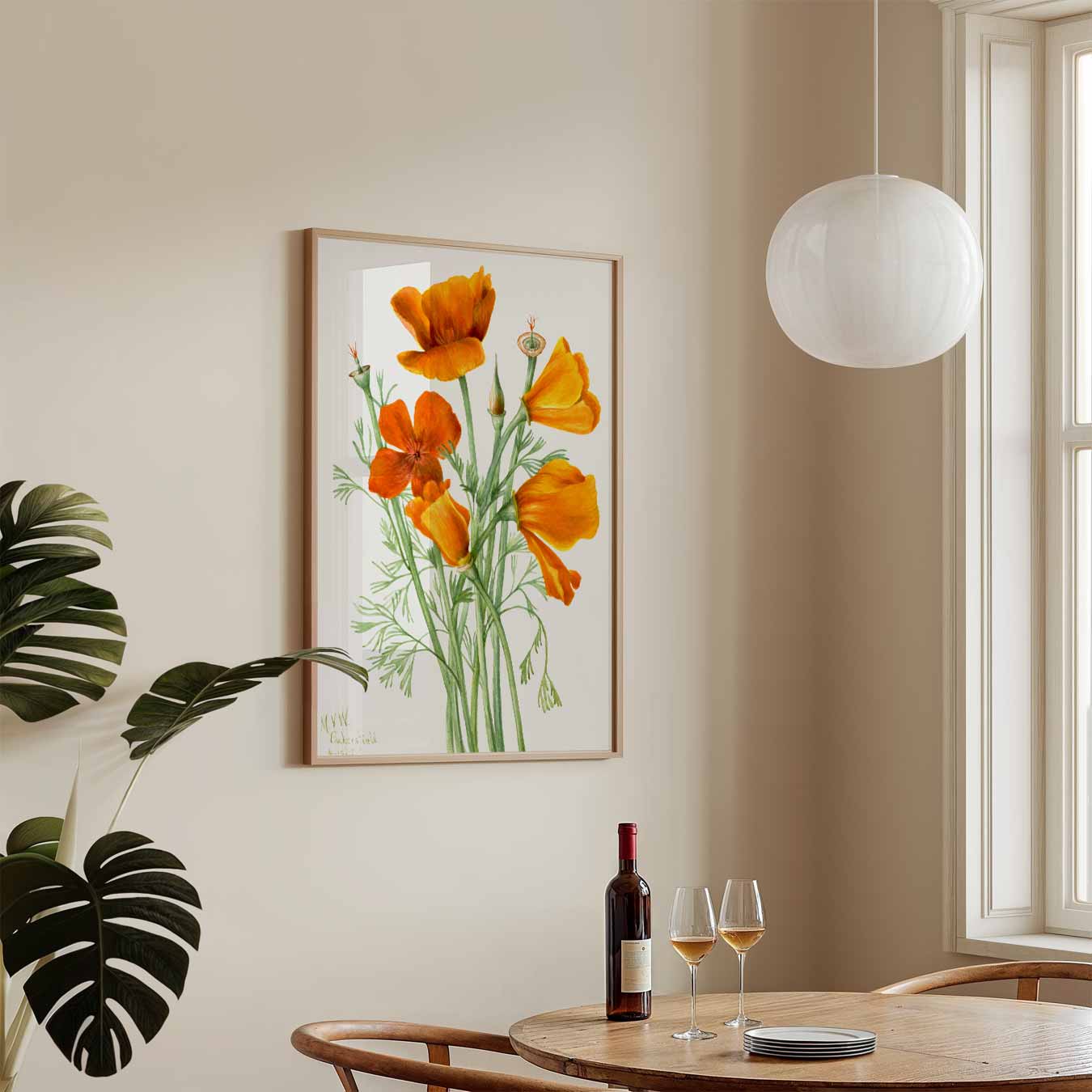 Vrolijke Klaproos Bloemposter-WallArtistic