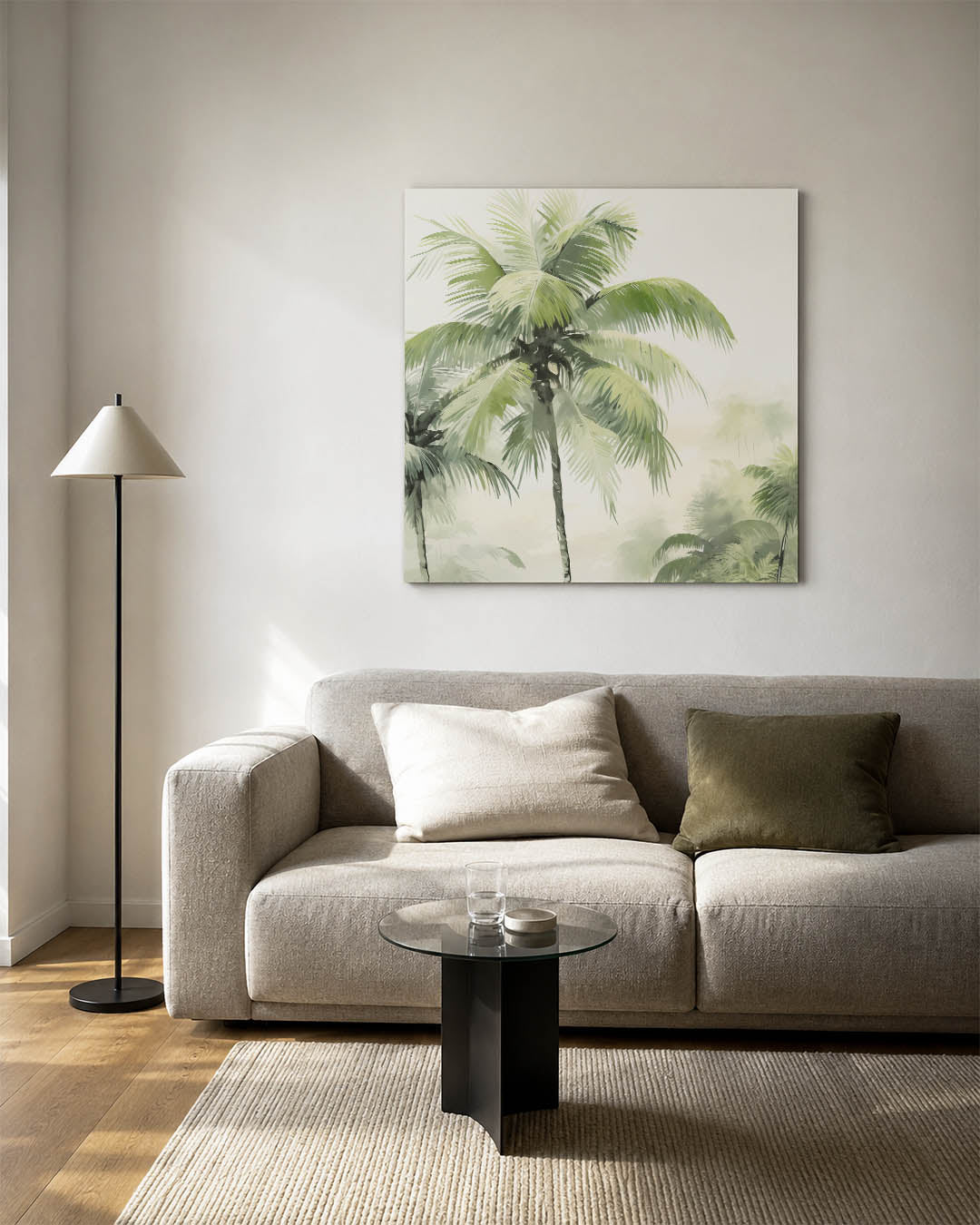 Tropische palmen Kunstwerk