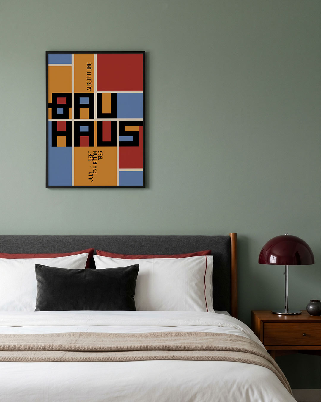 Kleurvlakken en lijnen Poster