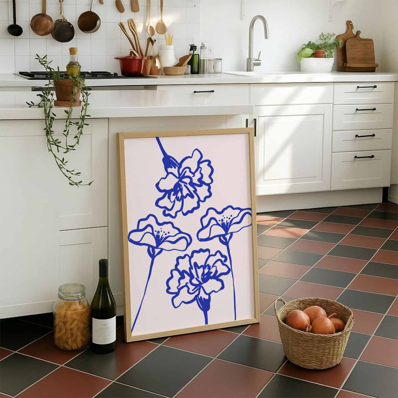 Moderne Bloemenpracht Poster-WallArtistic
