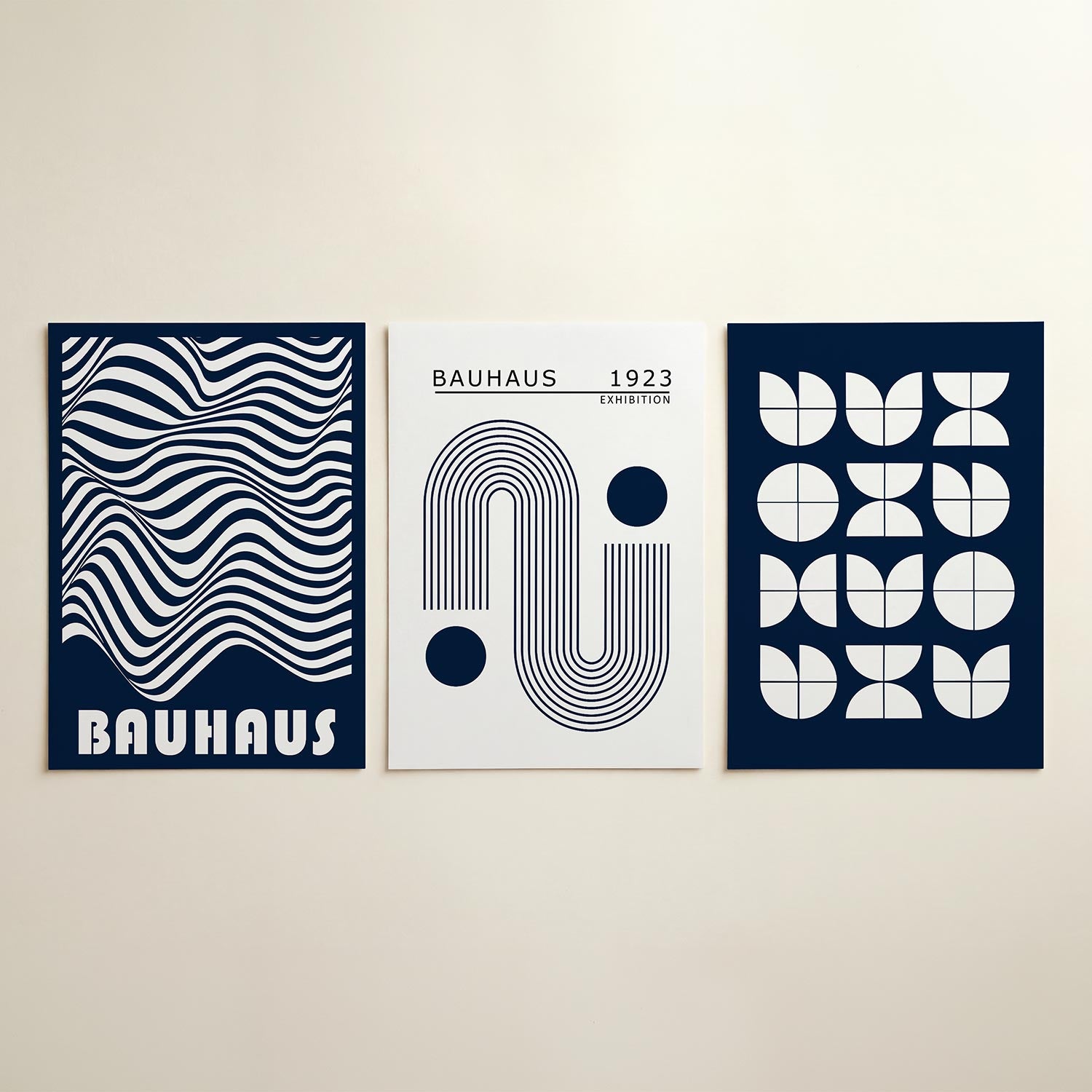 Golvend lijnenspel Posterset