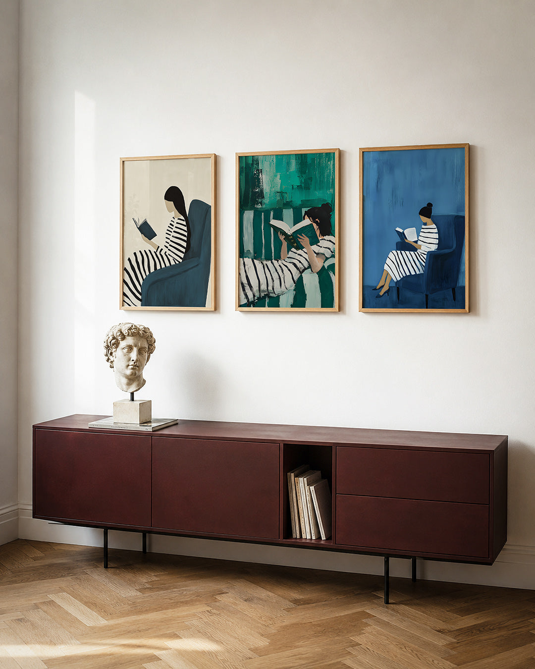 Gestreepte rust Posterset