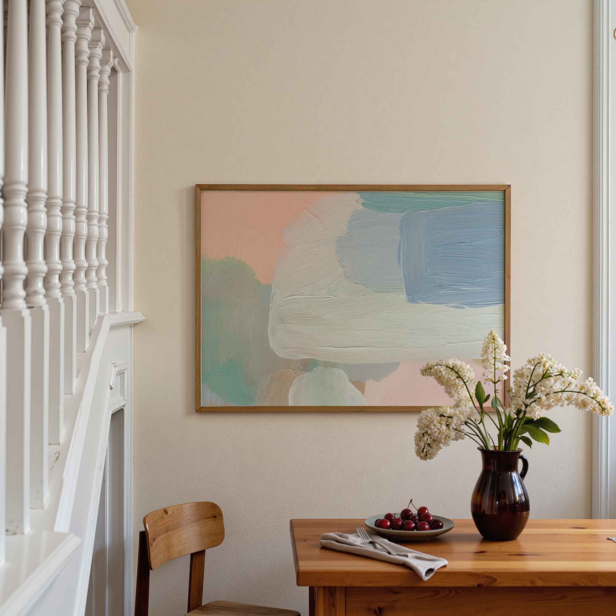 Abstracte pastelkleuren Poster