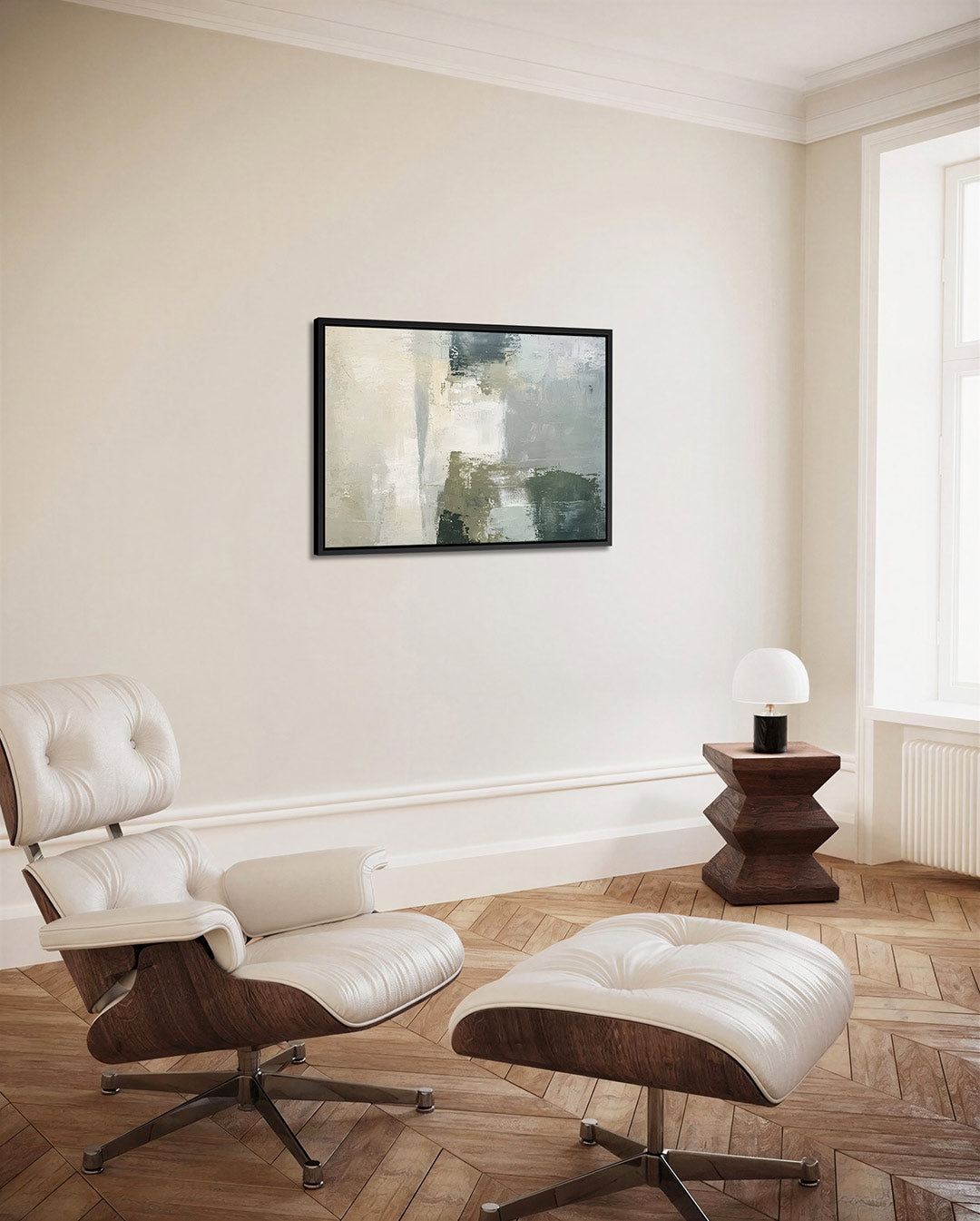 Rustige kleurencompositie Kunstwerk