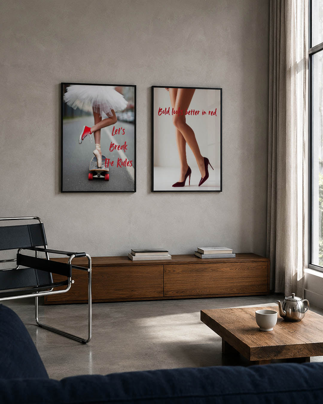 Contrasterende beweging Posterset