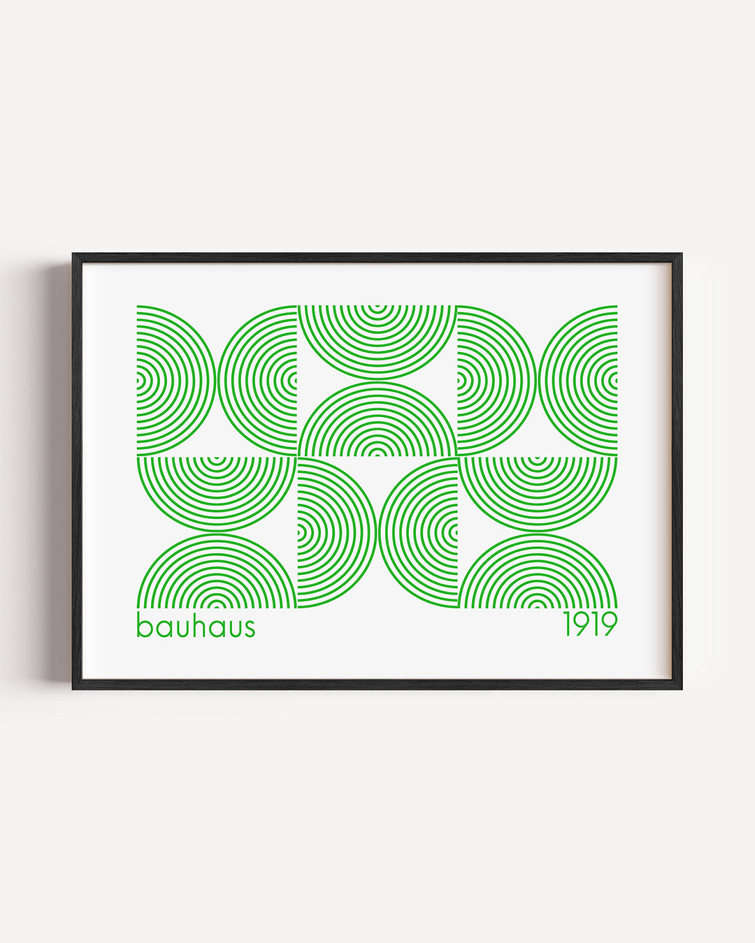 Cirkelpatroon en lijnen Poster