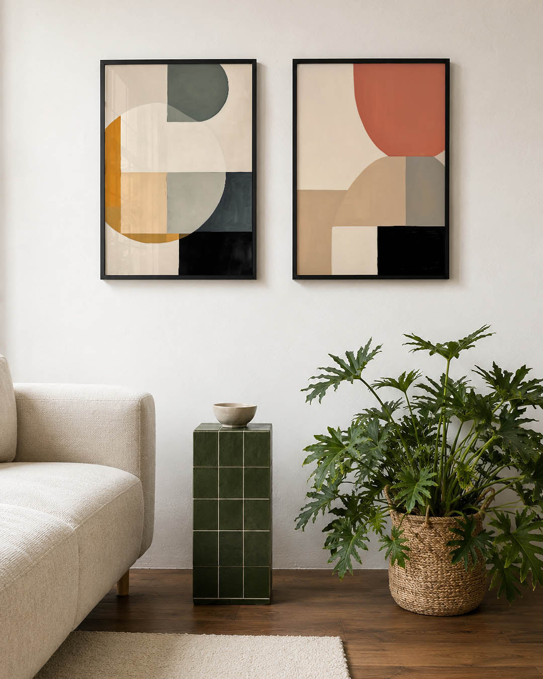 Vorm en kleurenspel Posterset