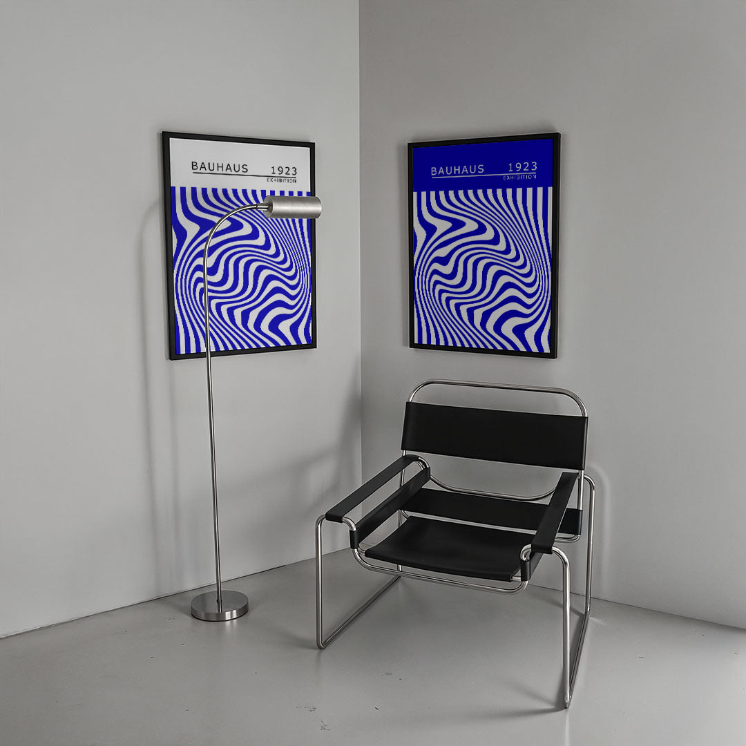 Golvend lijnenspel Posterset