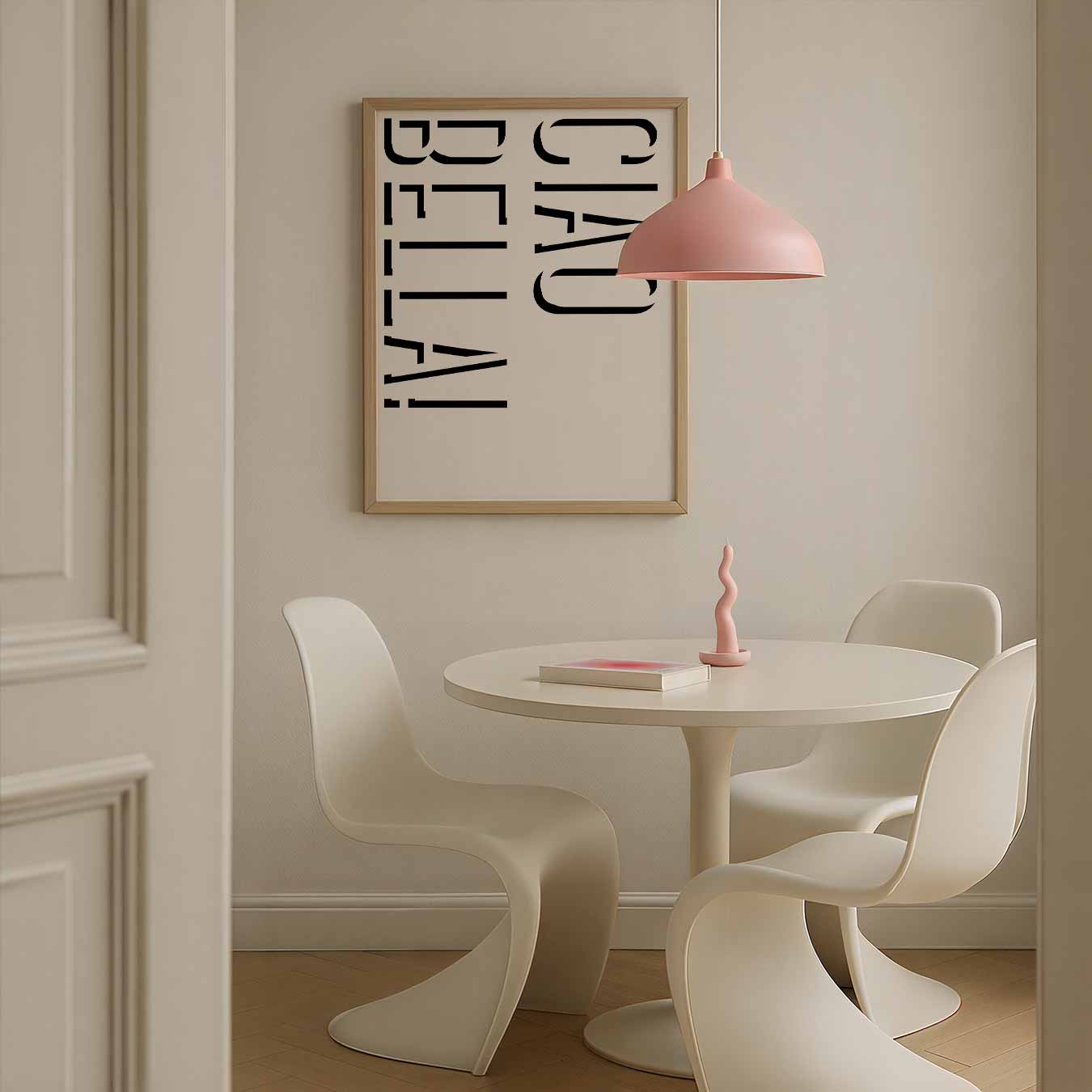 Stijlvolle Ciao Bella Poster-WallArtistic