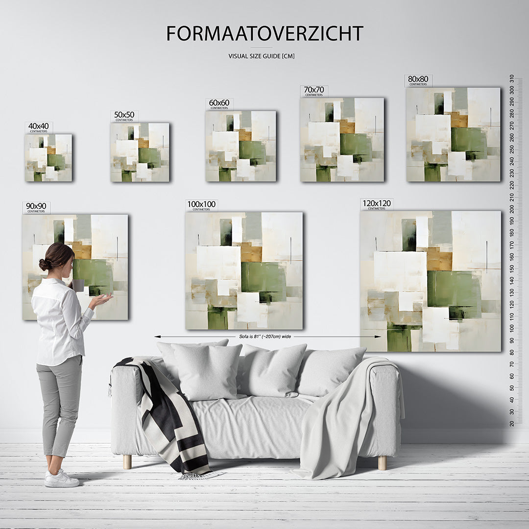 Geometrische vlakken Kunstwerk