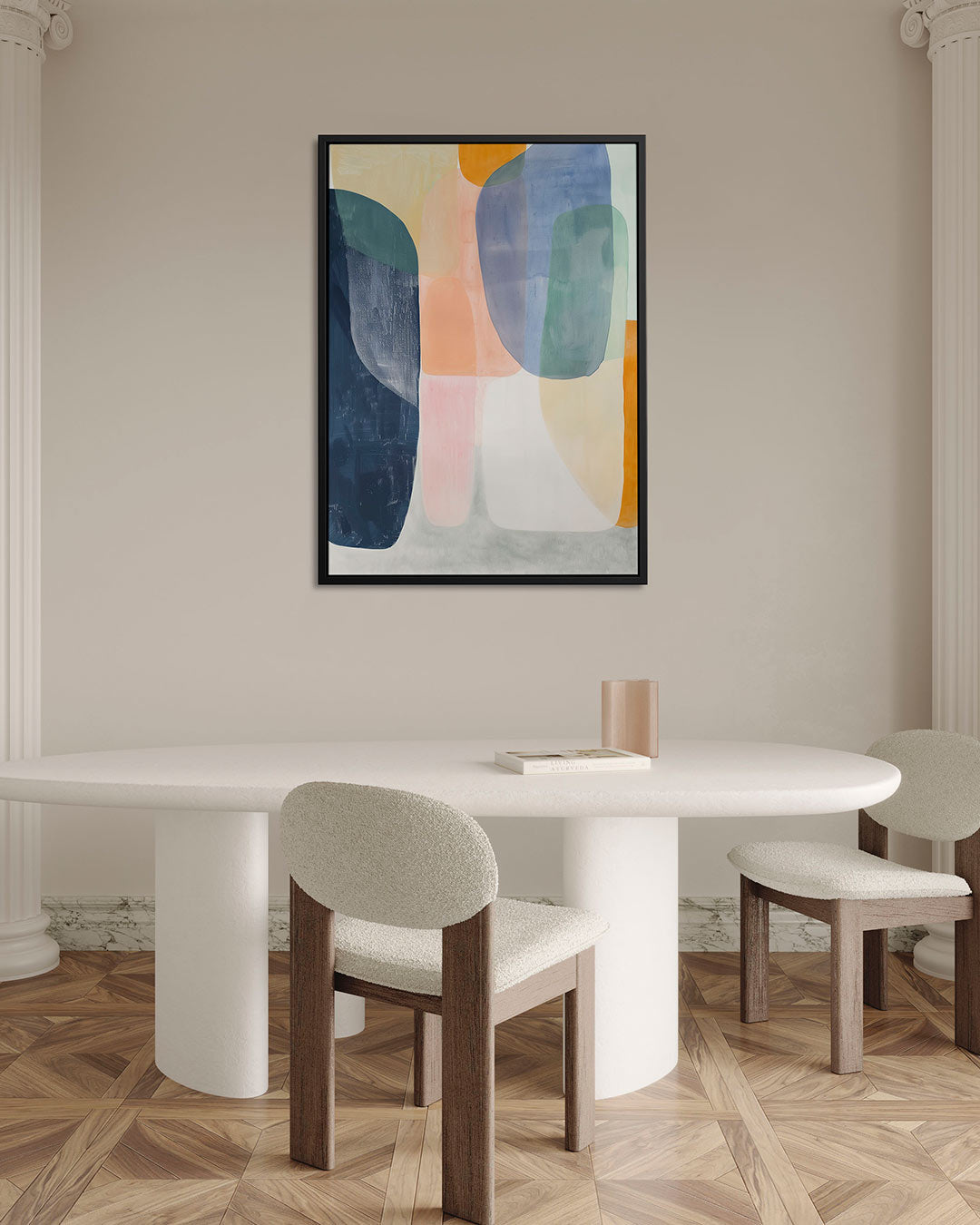 Organische kleurencompositie Kunstwerk