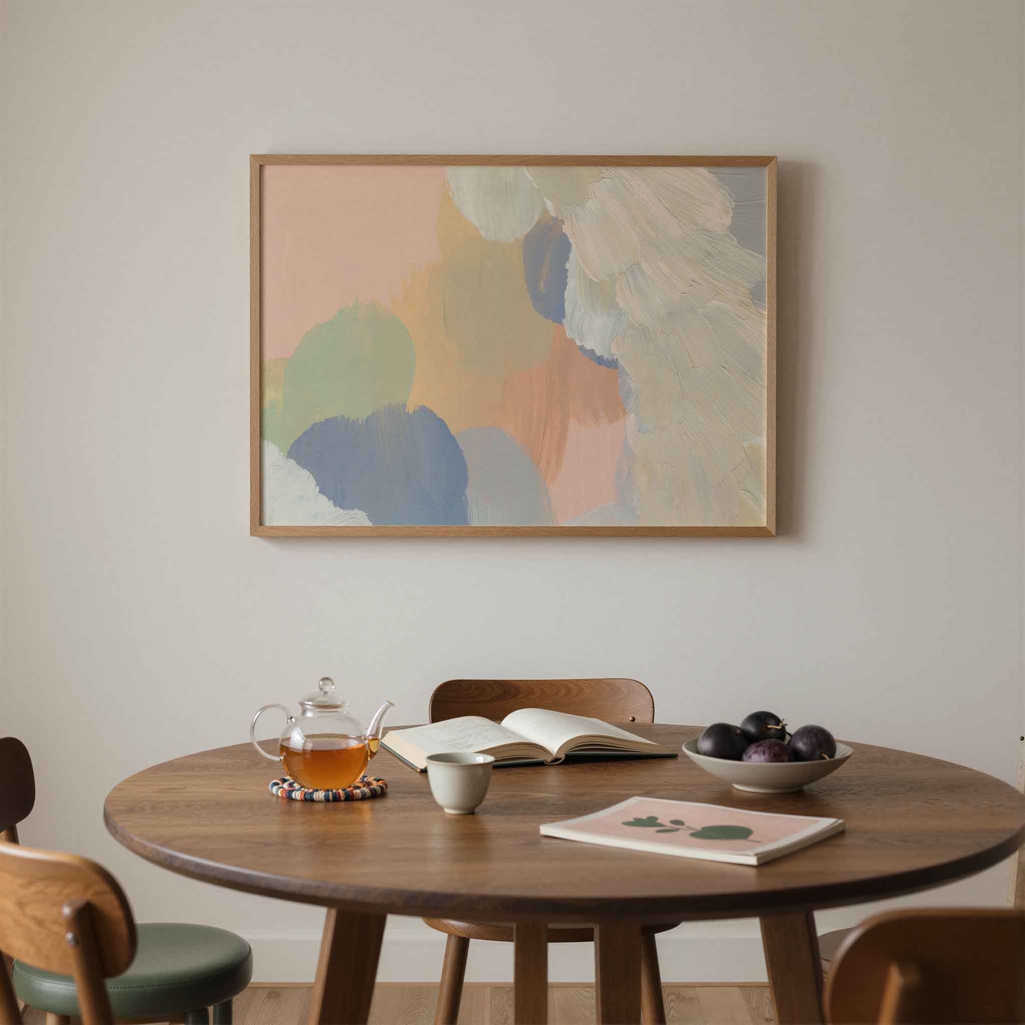 Abstracte pastelkleuren Poster