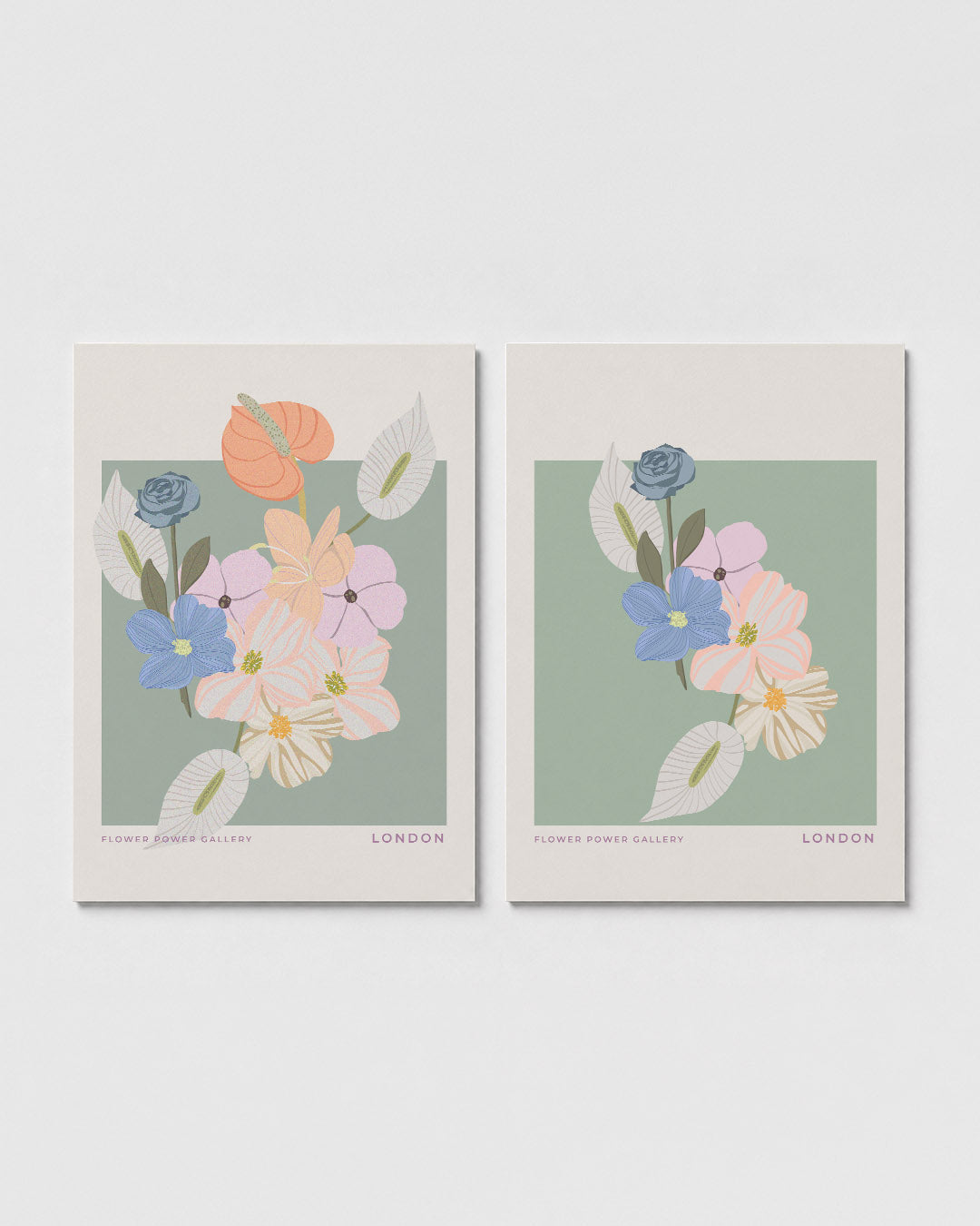 Bloemrijke harmonie Posterset