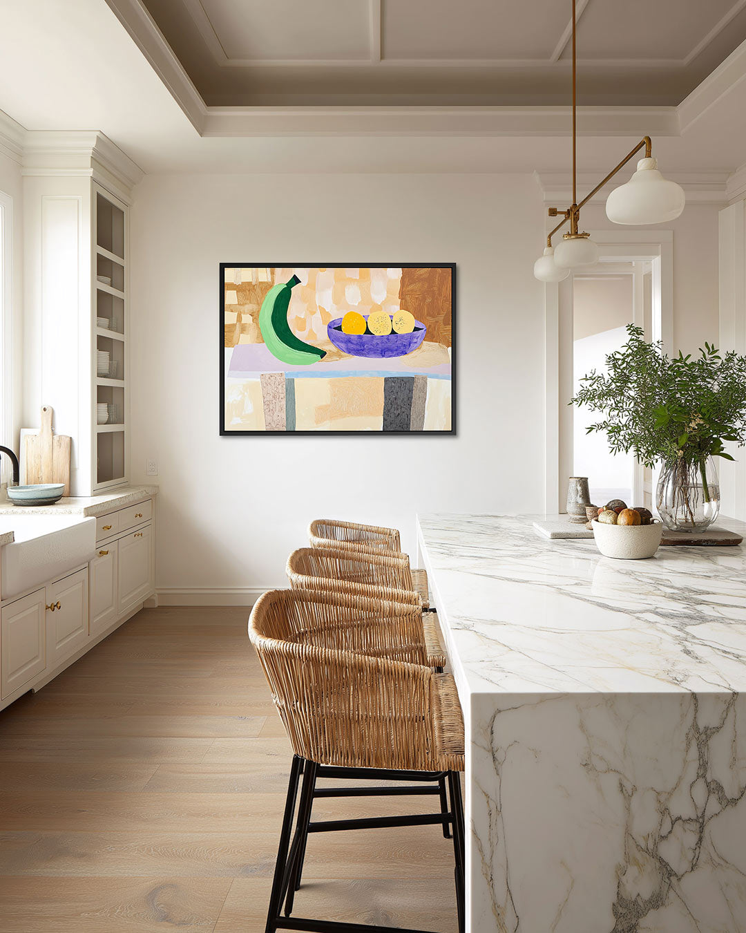 Fruit en vormen Kunstwerk