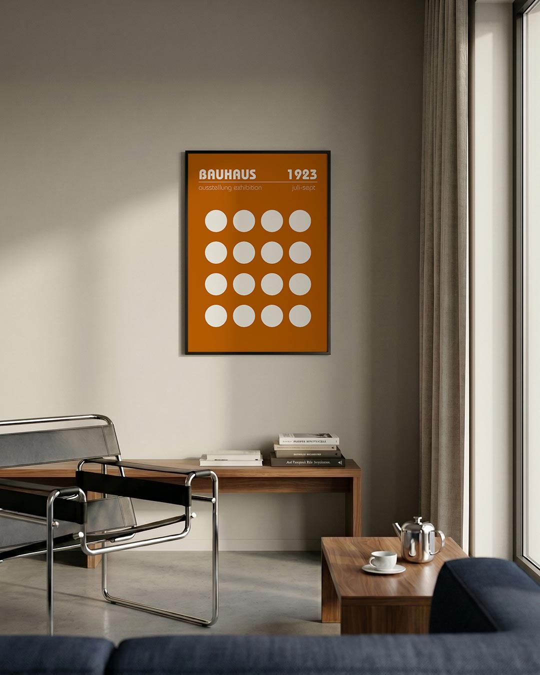Cirkelpatroon en tekst Poster