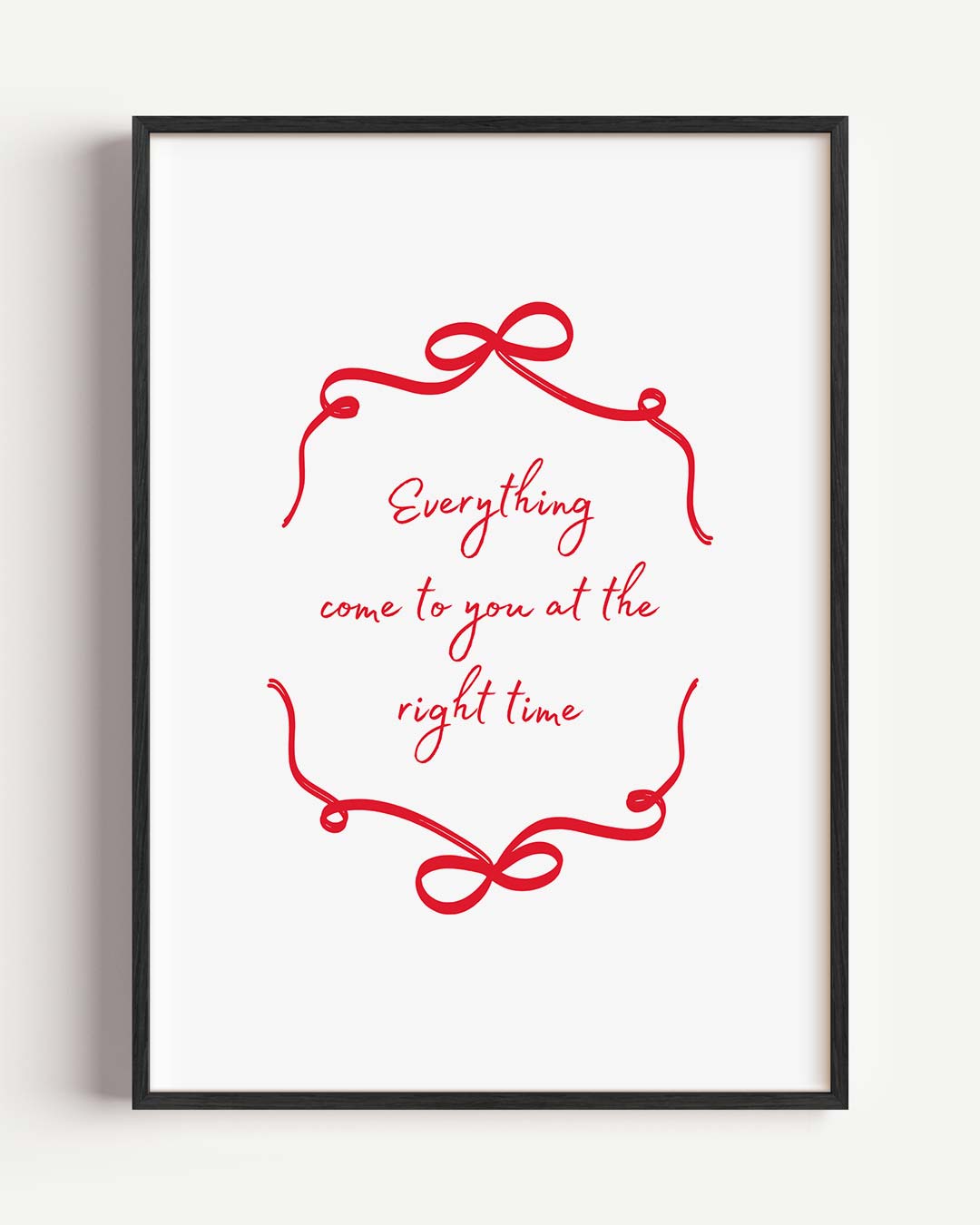 Inspirerende Wacht-Op-Het-Juiste-Moment Poster-WallArtistic