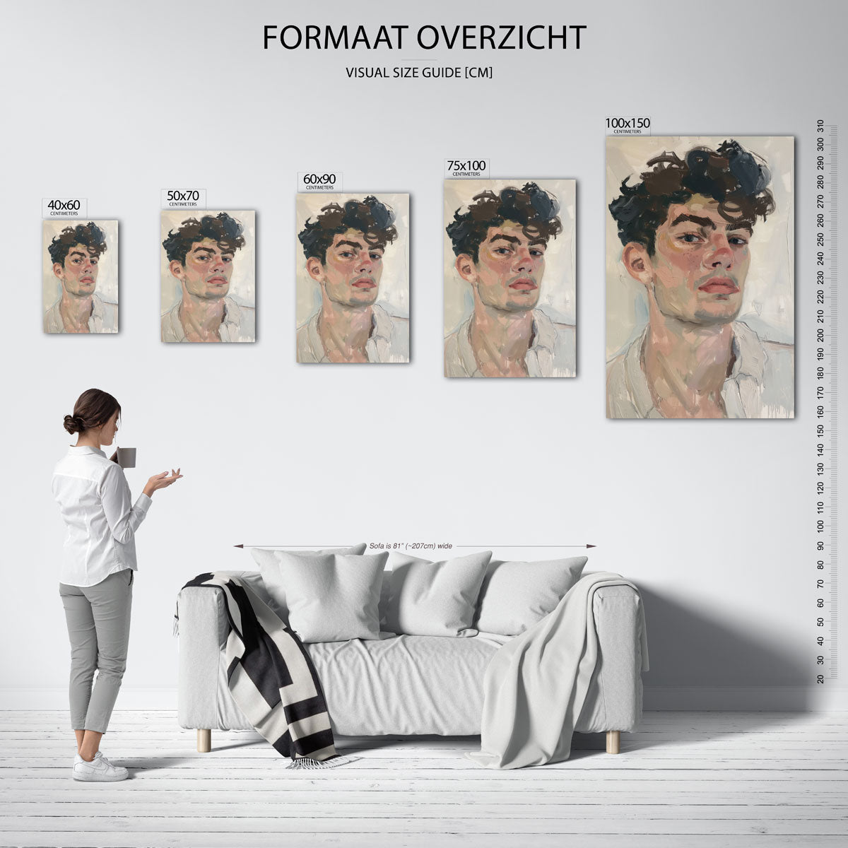 Portretstudie Kunstwerk