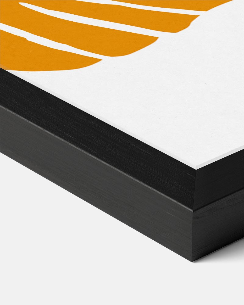 Schelpen Sfeerposter in Oranje Poster-WallArtistic