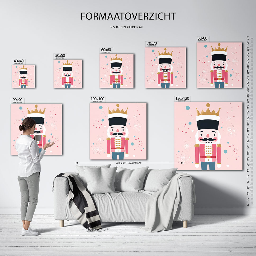 Illustratie van een notenkraker Kunstwerk